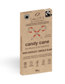 Fairtrade Chocolate - White Chocolate Candy Cane Bar