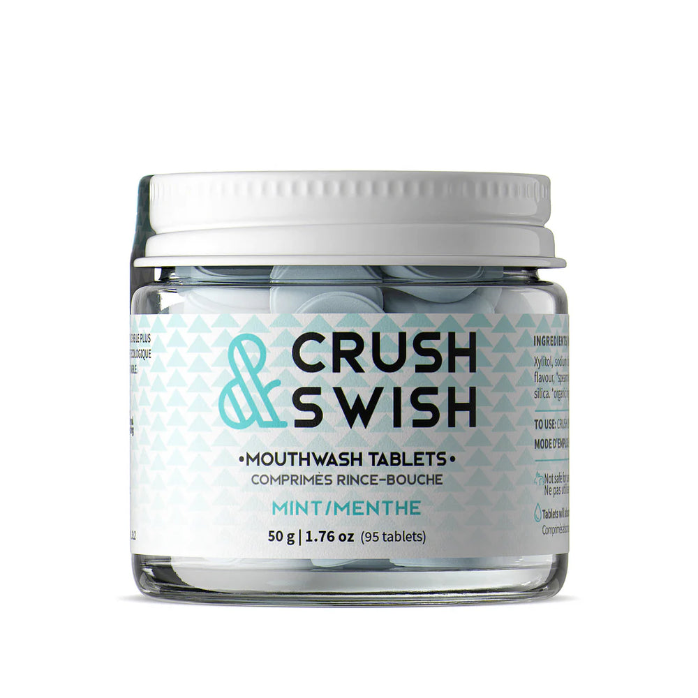 Crush & Swish Mouthwash Tablets - Mint