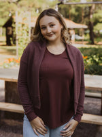 Woodland Spruce Cardigan - Berry