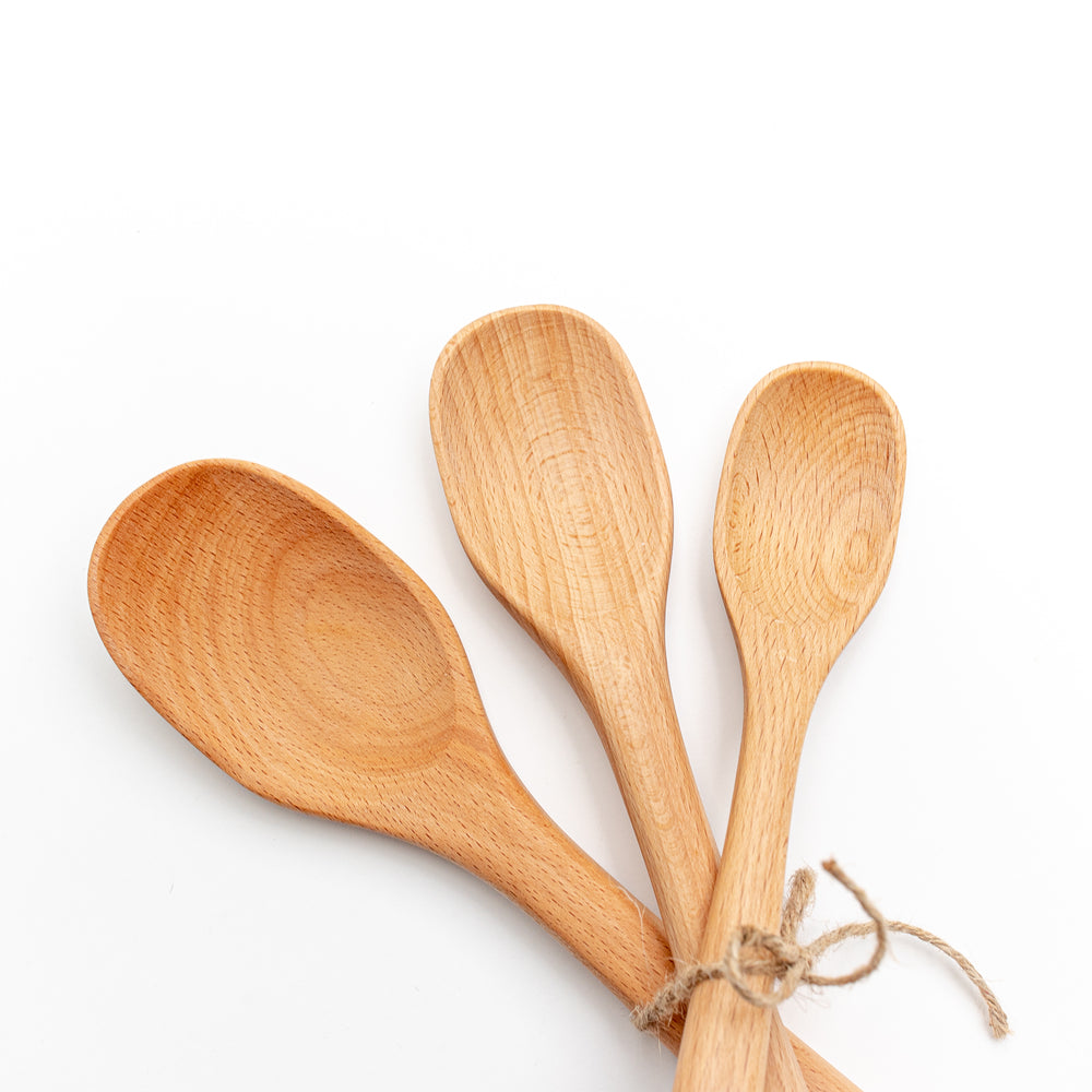 
                
                    Load image into Gallery viewer, Set of 3 Wood Spoons
                
            