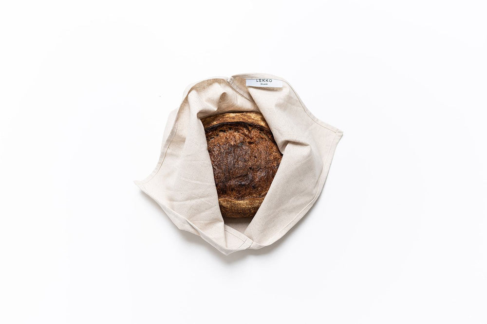 
                
                    Load image into Gallery viewer, Lekko Life Goods - Linen Bread Bag (Large Bento Bag) - The Kind Matter Co.
                
            