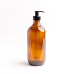 Amber Glass Bottle - with Pump
