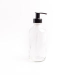 Clear Glass Bottle - with Pump
