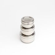 
                
                    Load image into Gallery viewer, Stainless Steel Containers - 3pc Round Snack Set
                
            