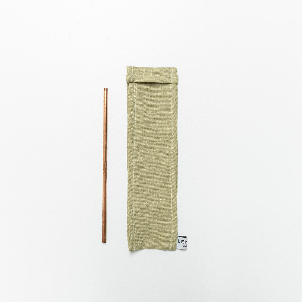 Lekko Life Goods - Linen Straw Sleeves - The Kind Matter Co.