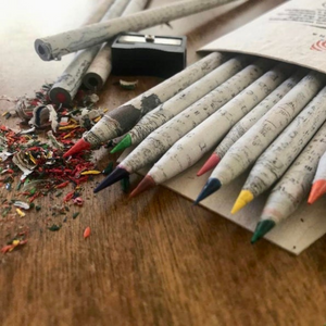 
                
                    Load image into Gallery viewer, Recycled Newspaper Pencil Crayons
                
            
