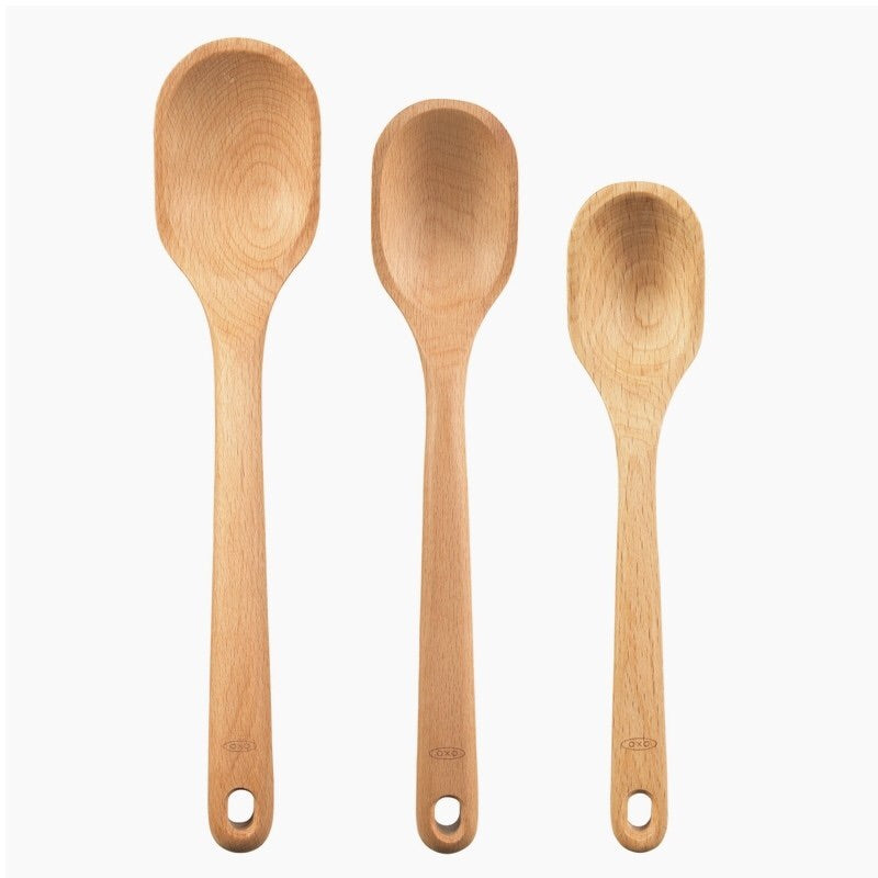 OXO Set of 3 Wood Spoons - The Kind Matter Co.