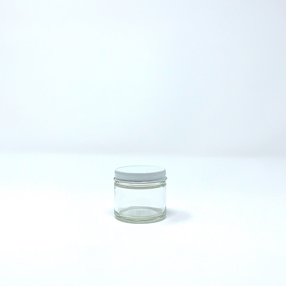 Glass Jar - Straight Side with Metal Lid